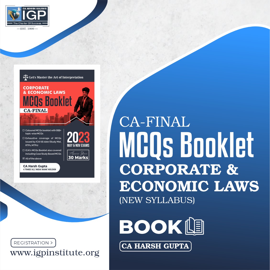 CA Final-Corporate & Economic Laws MCQ Book May & Nov 2023-CA-Final-Law- CA Harsh Gupta
